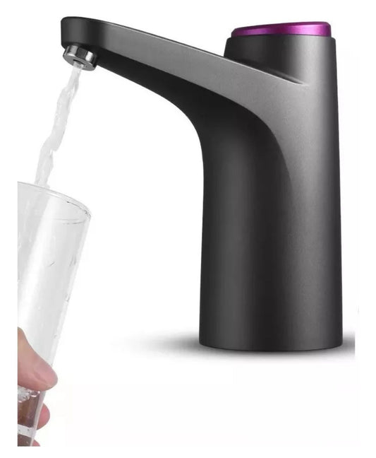 Dispensador de Agua Electrónico NEGRO - Recargable USB con Luz LED - Elegancia y Comodidad al Instante